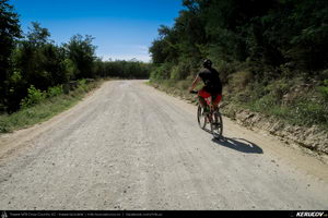 Trasee cu bicicleta MTB XC - Traseu MTB Lehliu Gara - Crasanii de Jos - Axintele - Horia - Fantana Doamnei - Lehliu Gara (Campia Baraganului, Piscul Crasani - cetatea dacica) de Andrei Vocurek